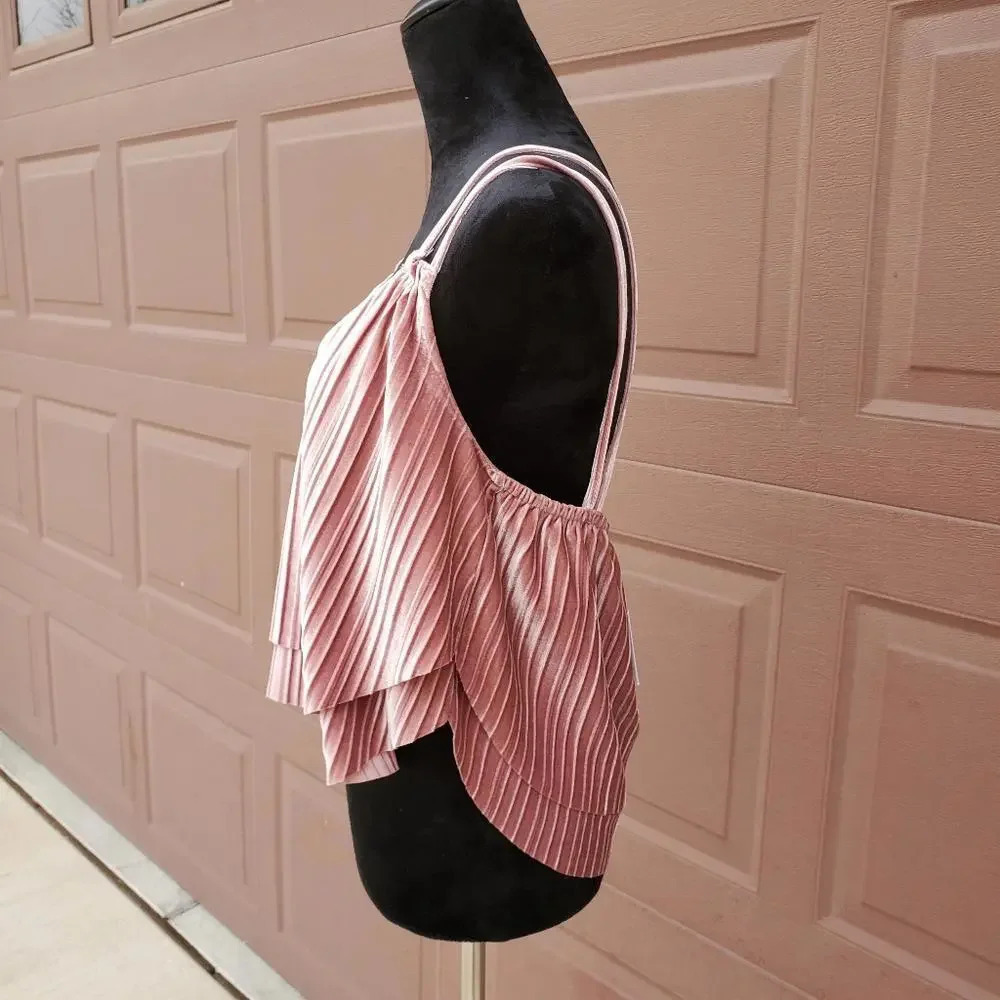 NWT JACK by BB DAKOTA Touch of Velvet Pink Camisole Tank Size Medium - Picture 5 of 13